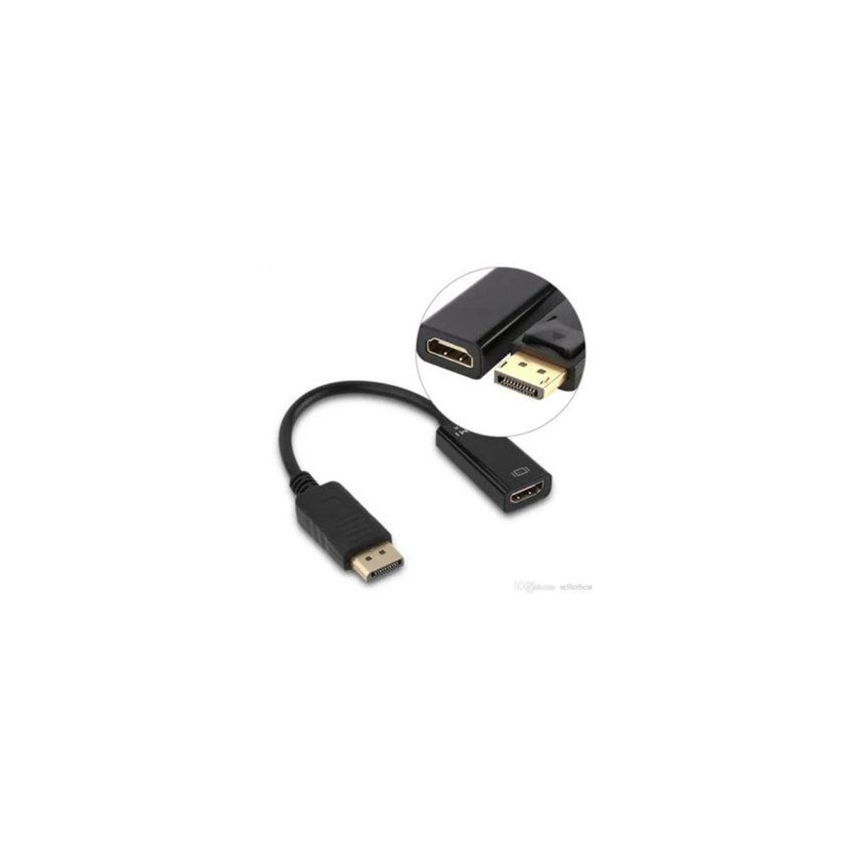 GENERICO - Adaptador displayport a hdmi 4k masculino femenino