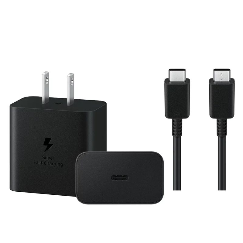 SAMSUNG - Cargador Samsung 45w Galaxy S23 ULTRA  Z FLIP 4 Z FOLD NEGRO