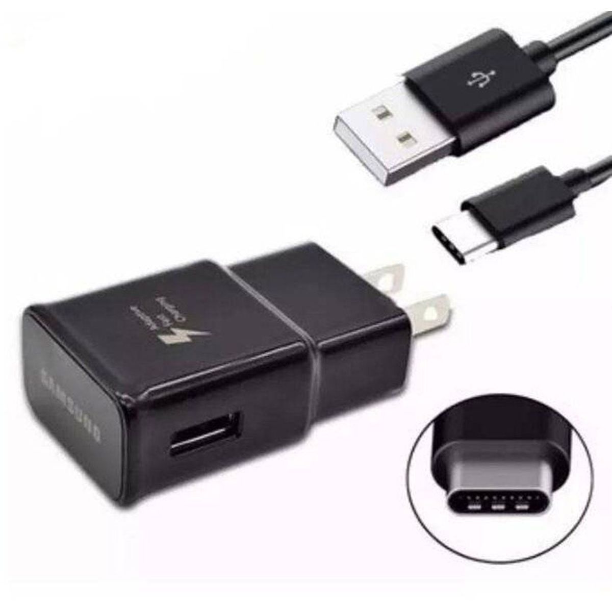 GENERICO - Cargador carga rápida s9 Cable Tipo-C Negro