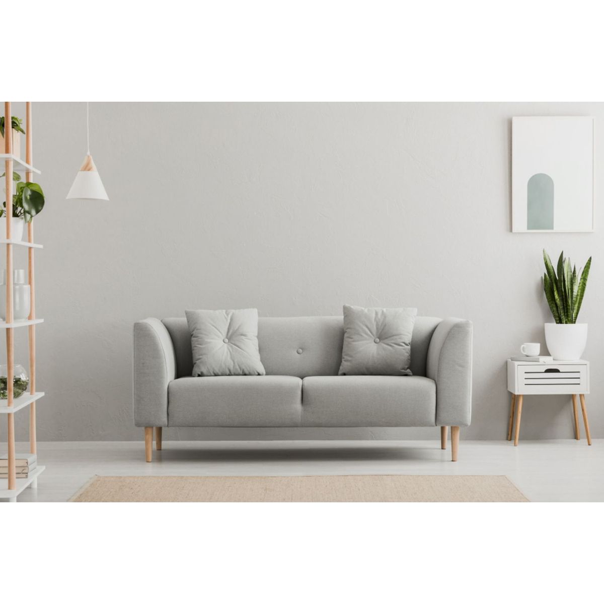 HOME PREMIUM - Sofa 2 Cuerpos Rory Gris