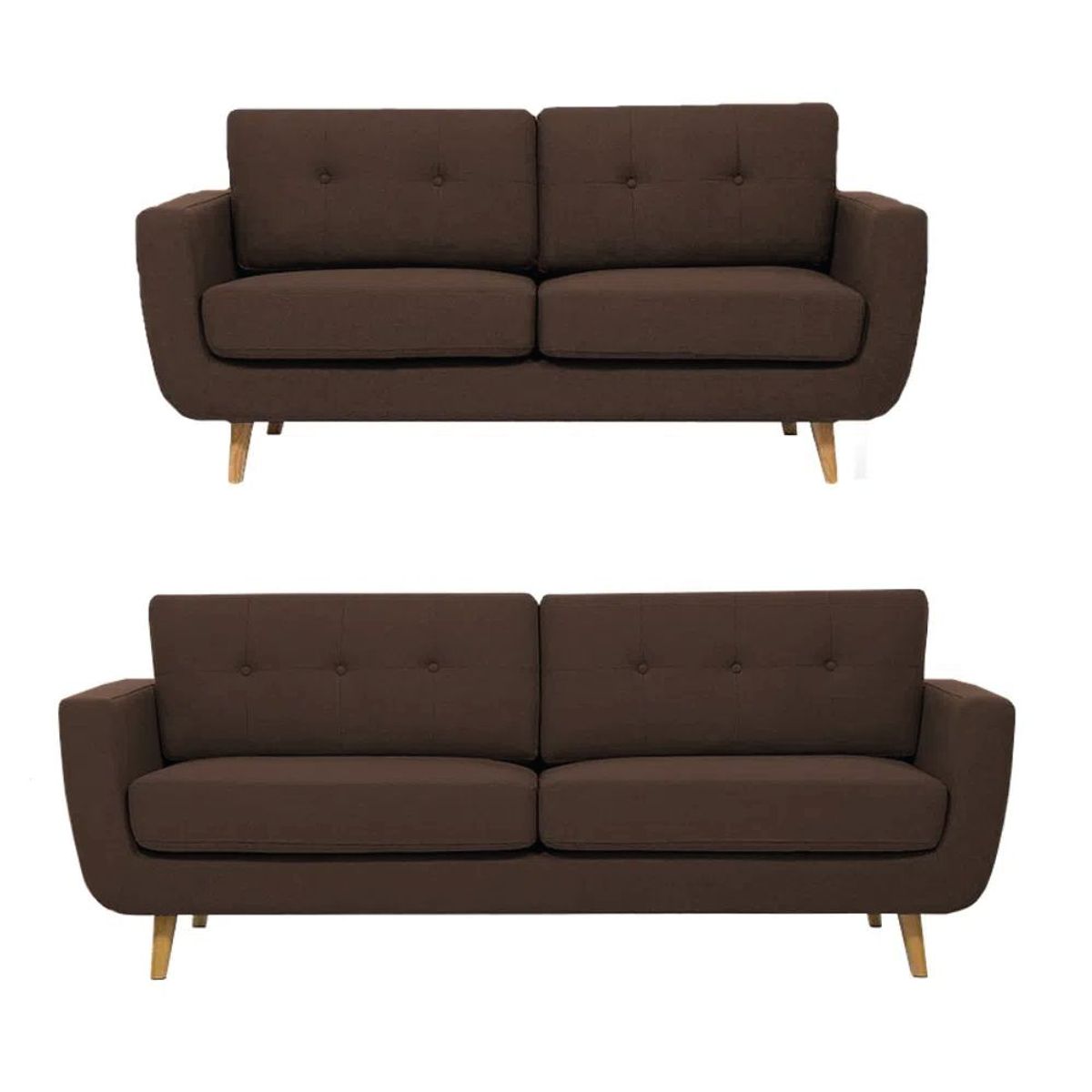 ALTO HOGAR - Juego de Sala Alyz 3 2 Alto Hogar Marrón