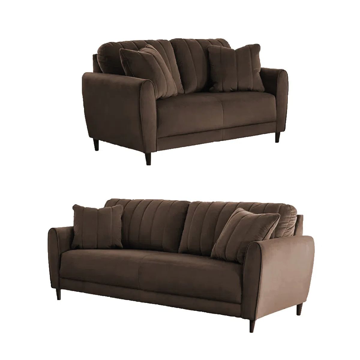 ALTO HOGAR - Juego de Sala Venecia 3 2 Alto Hogar Marrón