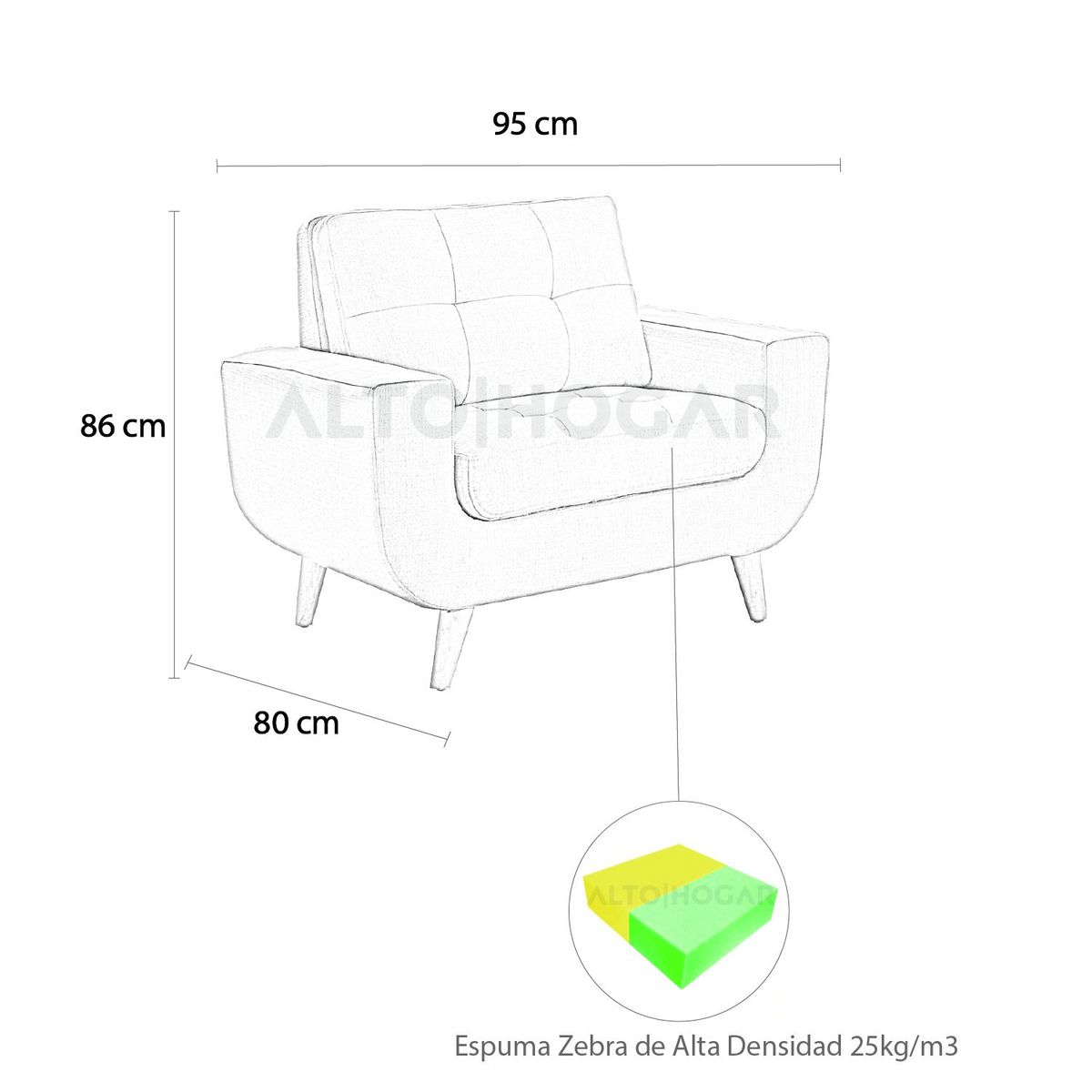 ALTO HOGAR - Juego de Sala 3 2 1 Kayruth Beige Tapiz Antifluido