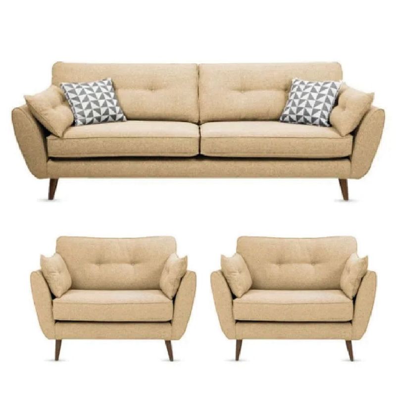 ALTO HOGAR - Juego de Sala Alto Hogar Altina 3 1 1 Beige