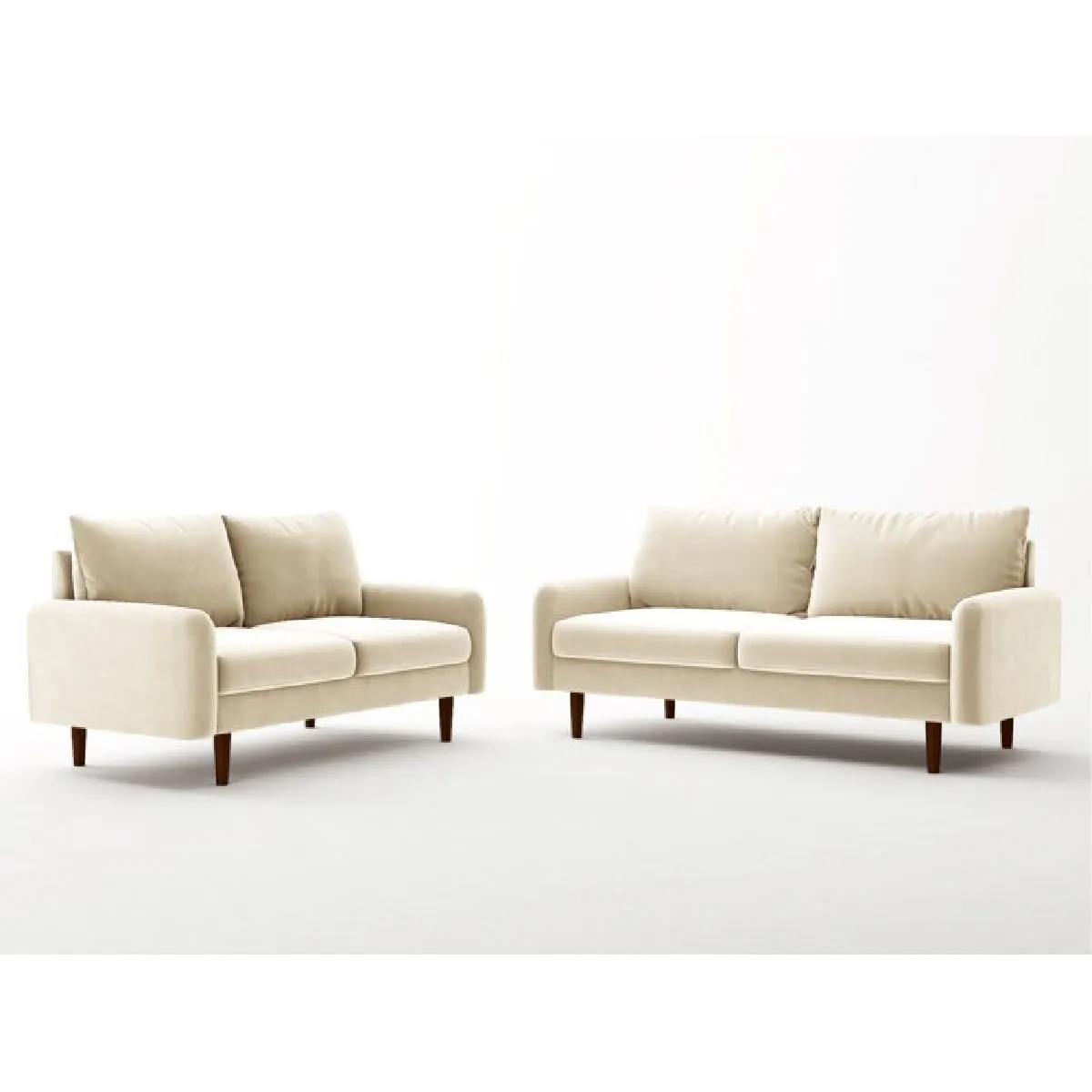 ALTO HOGAR - Juego de Sala Vintage 3 2 Vianna Crema