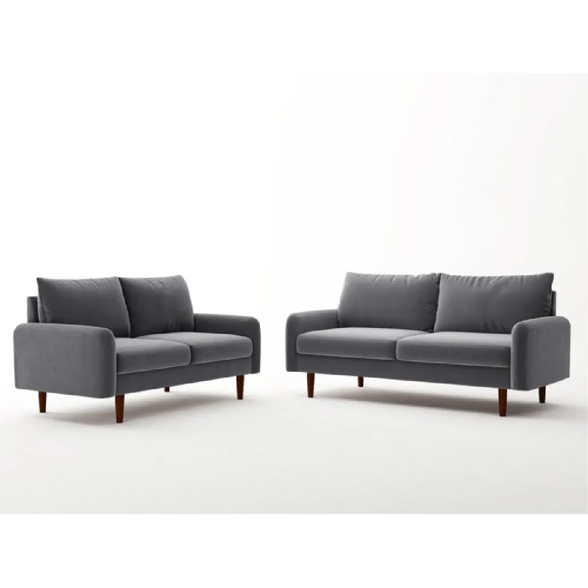 ALTO HOGAR - Juego de Sala Vintage 3 2 Vianna Gris