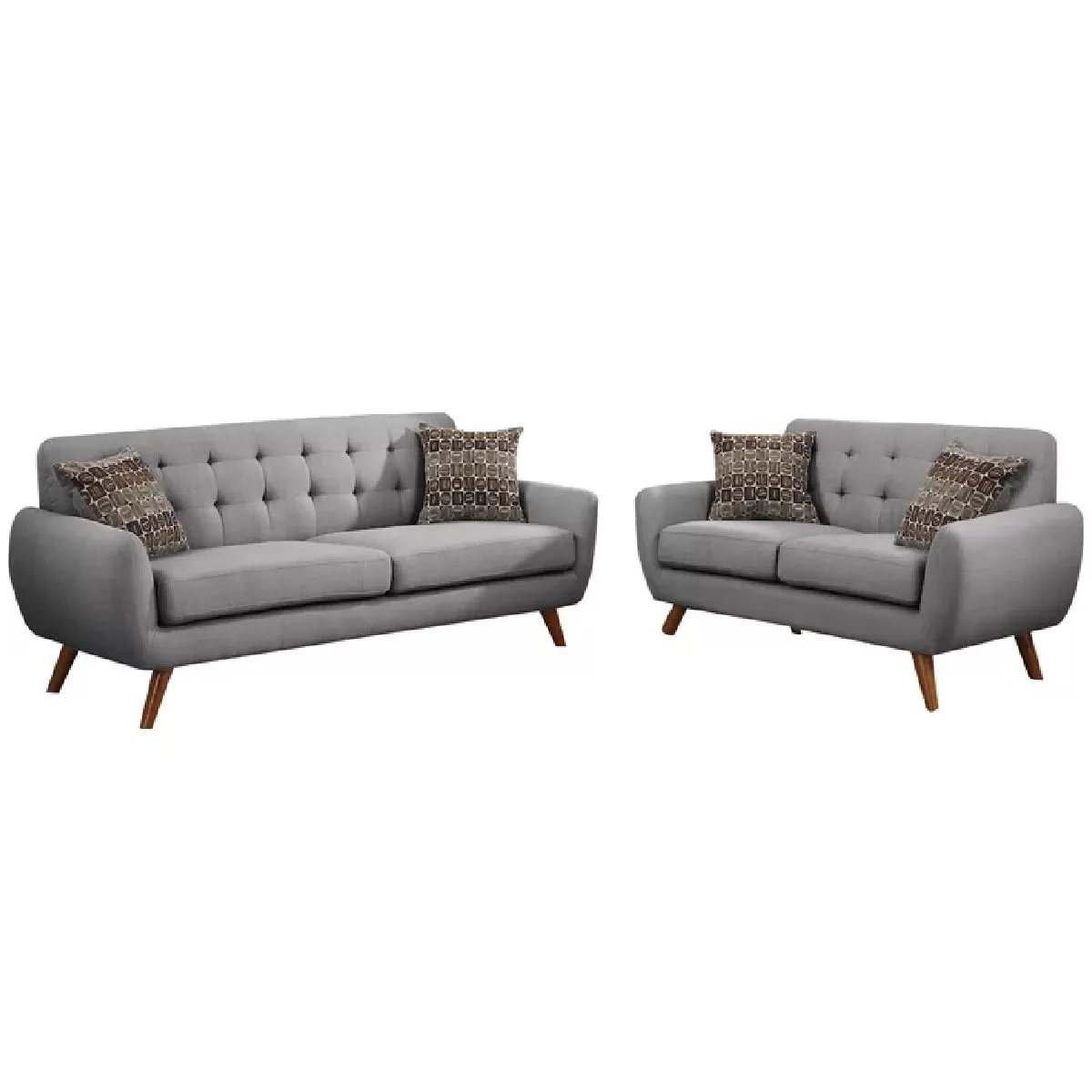 ALTO HOGAR - Juego de Sala Vintage 3 2 Alfred Gris