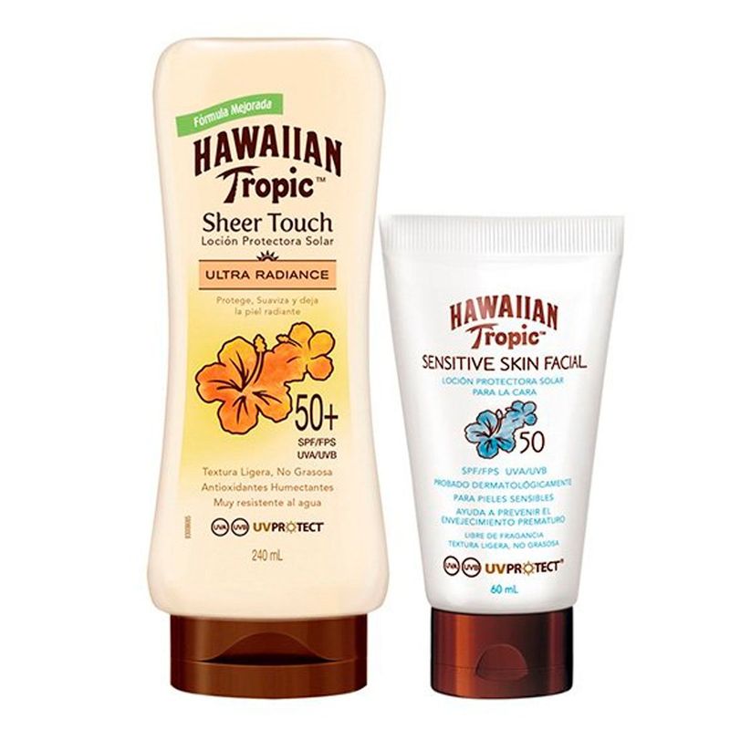 HAWAIIAN TROPIC - Sensitive Skin Facial SPF50  Sheer Touch SPF50 Hawaiian Tropic
