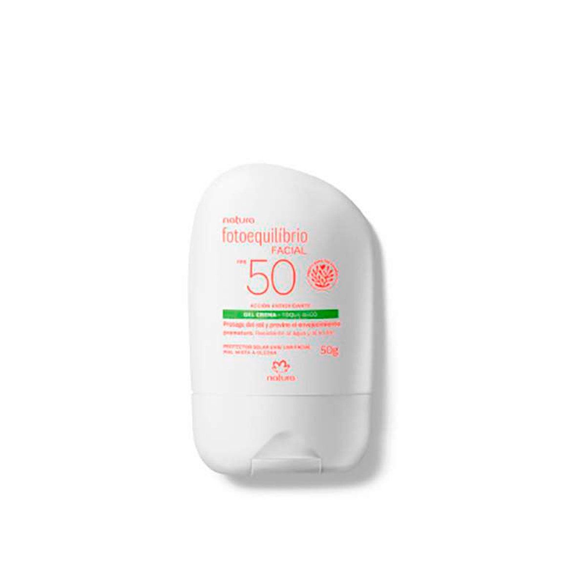 NATURA - Gel protector facial FPS 50 Piel Grasa Fotoequilibrio Natura