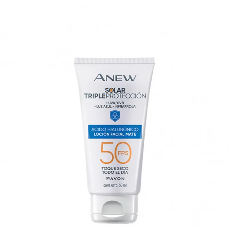 AVON - Anew Solar Triple Protección Loción Facial Mate FPS 50