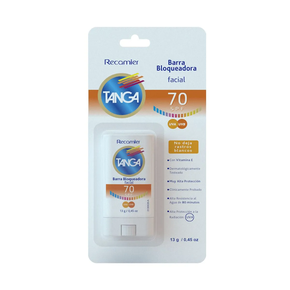 RECAMIER - Barra Bloqueadora Facial SPF 70 Tanga Recamier