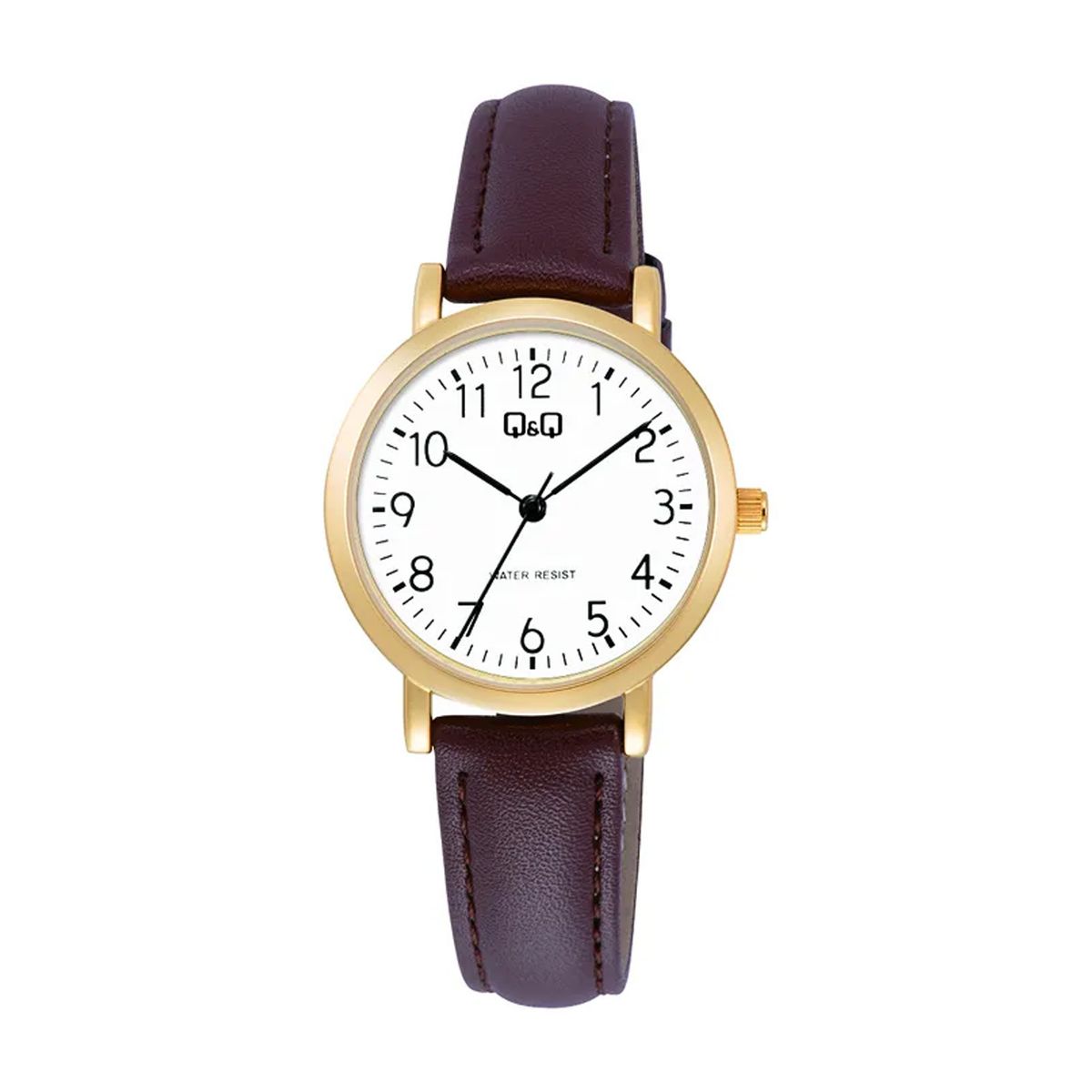 Q&Q - Reloj para Mujer QQ Cuero Color Marrón