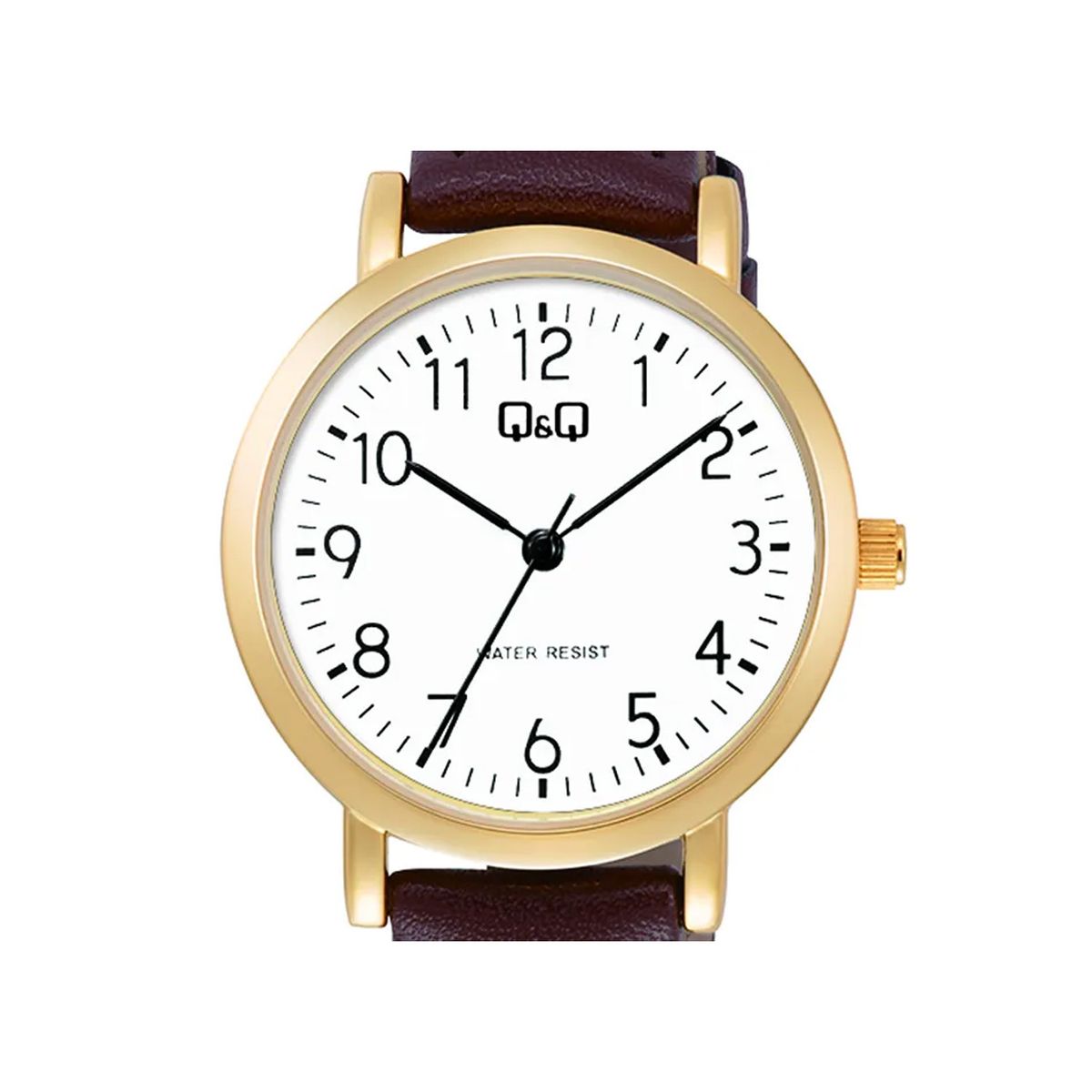 Q&Q - Reloj para Mujer QQ Cuero Color Marrón
