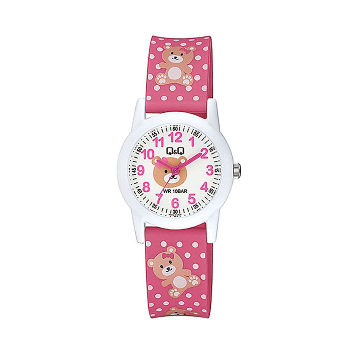 Q&Q - Reloj Q&Q para Niñas Acuático 10 BAR Diseño Osito