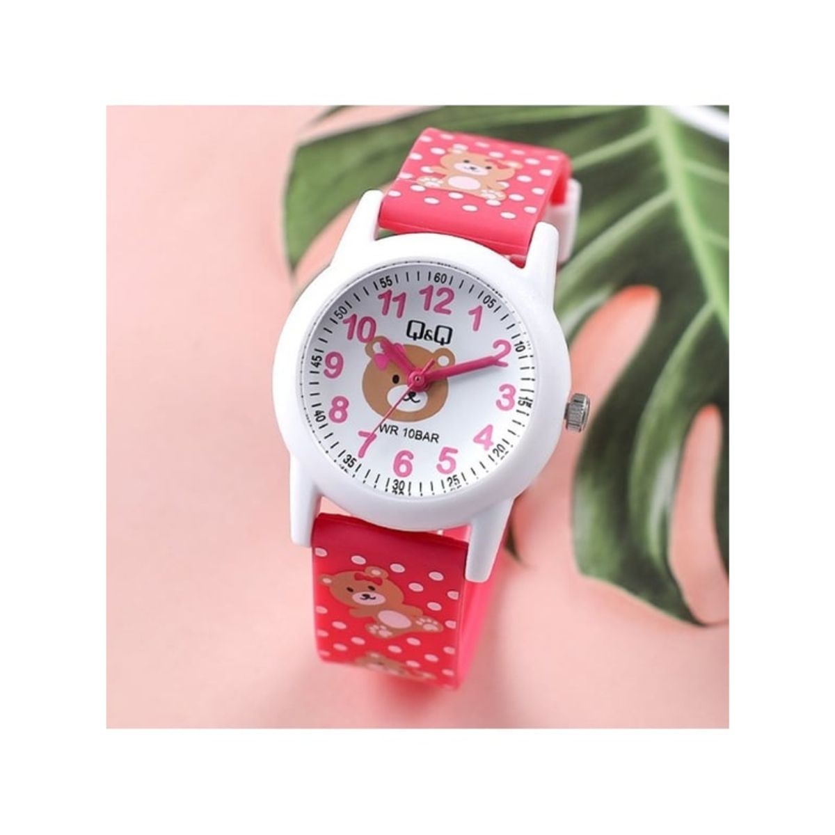 Q&Q - Reloj Q&Q para Niñas Acuático 10 BAR Diseño Osito