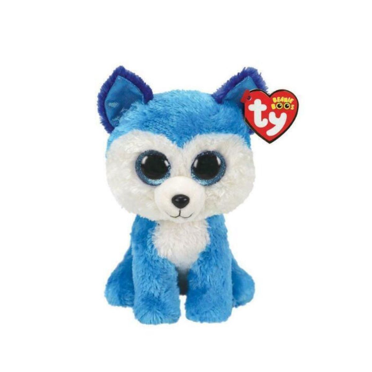 TY - PELUCHE TY BEANIE BOOS PRINCE HUSKY AZUL REGULAR 36310