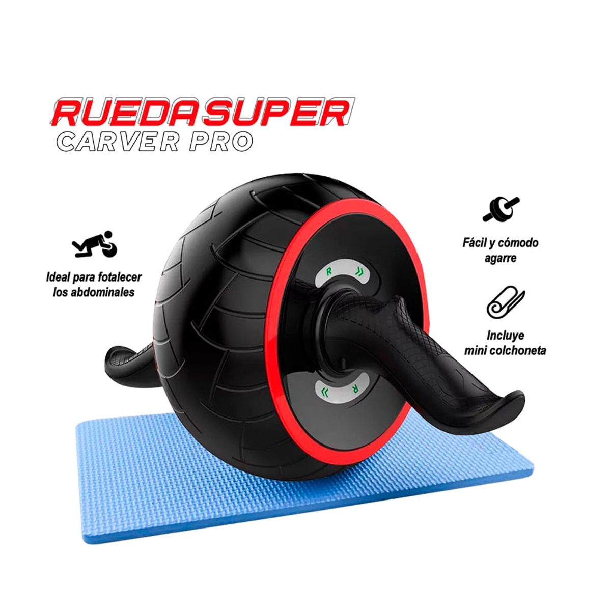 HOLGU - Rueda Abdominal Carver - Potente