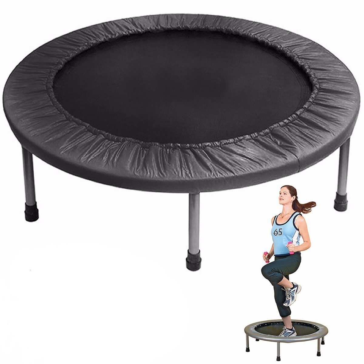 RISUTIMPORT - Trampolin Saltarín Aerobico Gimnasio Resistente 120 Cmts