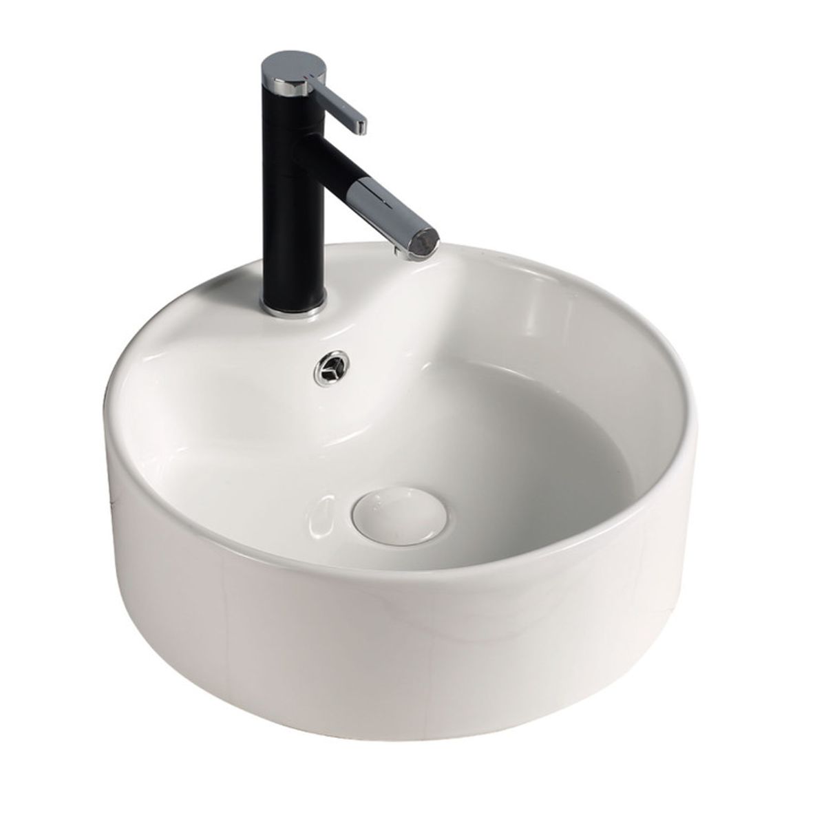 STONE - LAVAMANOS  MOD REDONDO LAURE BLANCO STONE