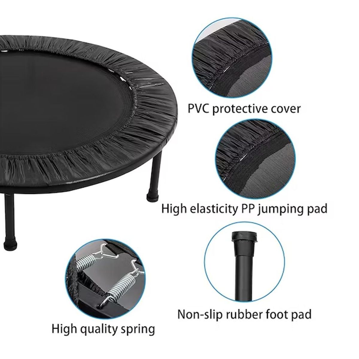 HOLGU - Trampolin Saltarín Aerobico Gimnasio Resistente Ejercicios