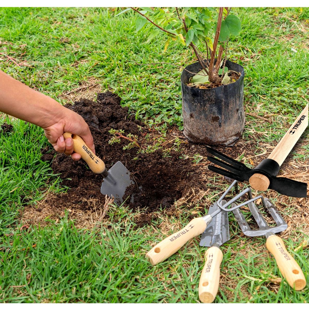 TRUPER - Herramientas para jardín Juego 9 piezas JARDINERIA, Truper