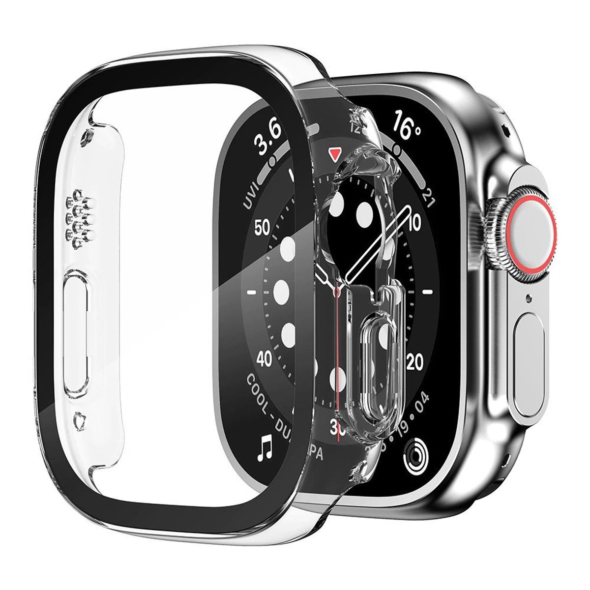 GENERICO - Case  Vidrio para APPLE WATCH ULTRA 49mm - Transparente