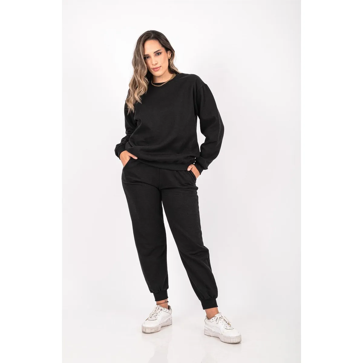 PYT - Conjunto Buzo Algodón Franela Mujer.-