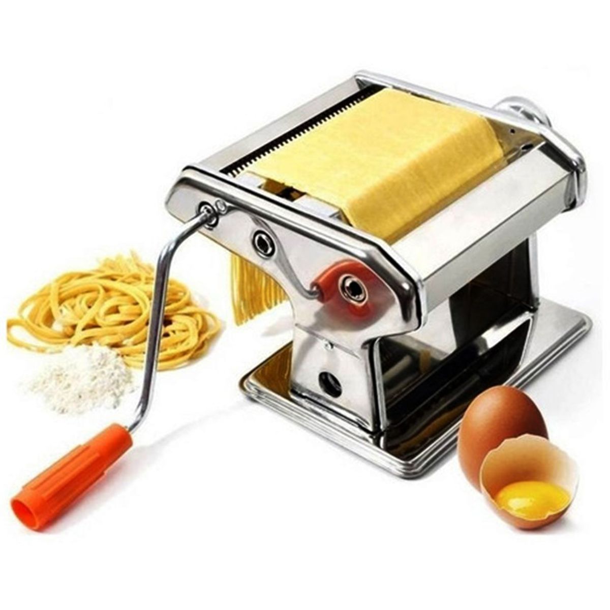 GENERICO - Laminadora de Masa Manual Acero Inoxidable