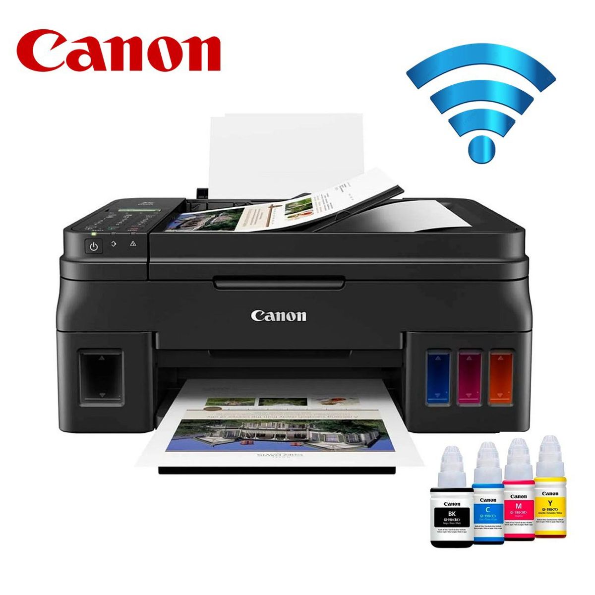CANON - Impresora Canon Pixma G4110 Imprime Escanea Copya Fax Usb Wi-fi