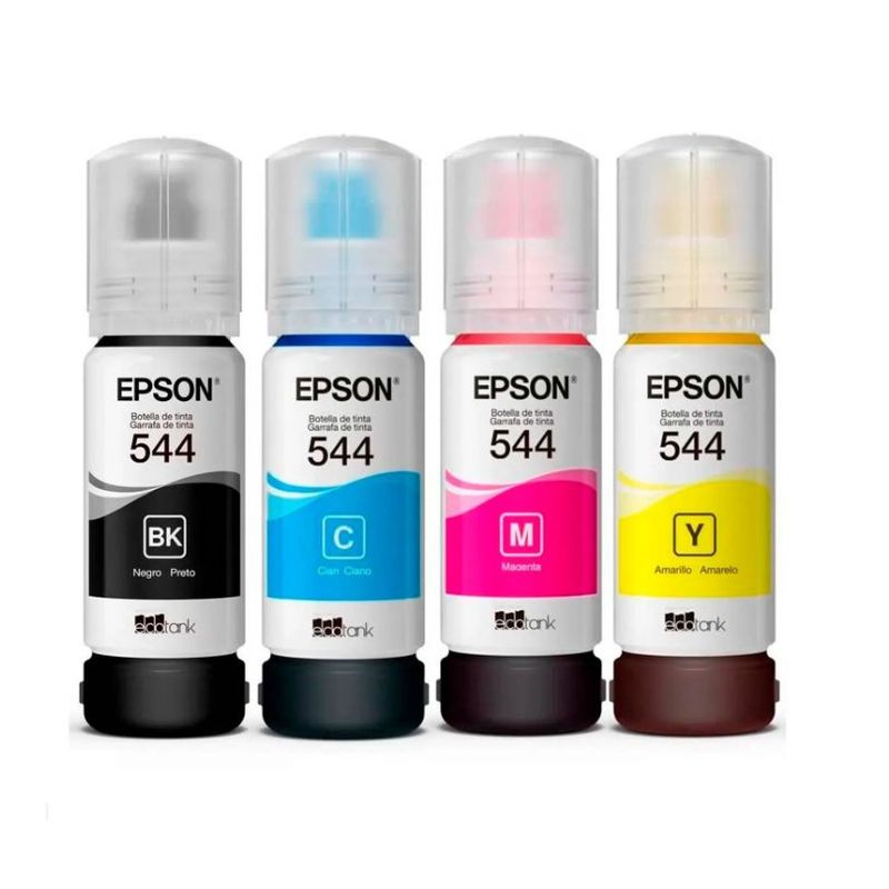 EPSON - Combo kit Tinta Epson T544 4Colores L1110 L3110 L3150 L5190