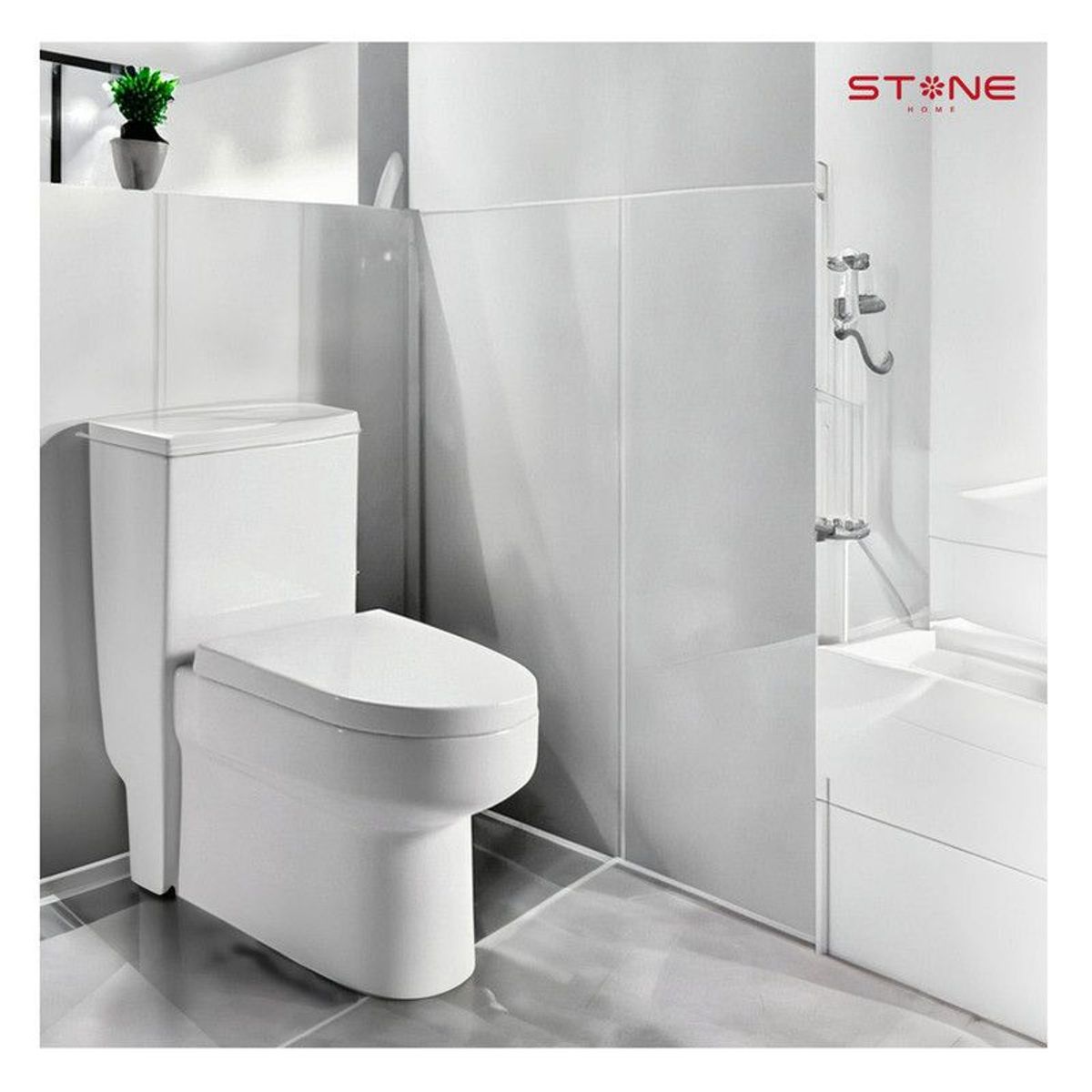 STONE - INODORO ONE PIECE MINIMALISTA SANDER BLANCO STONE