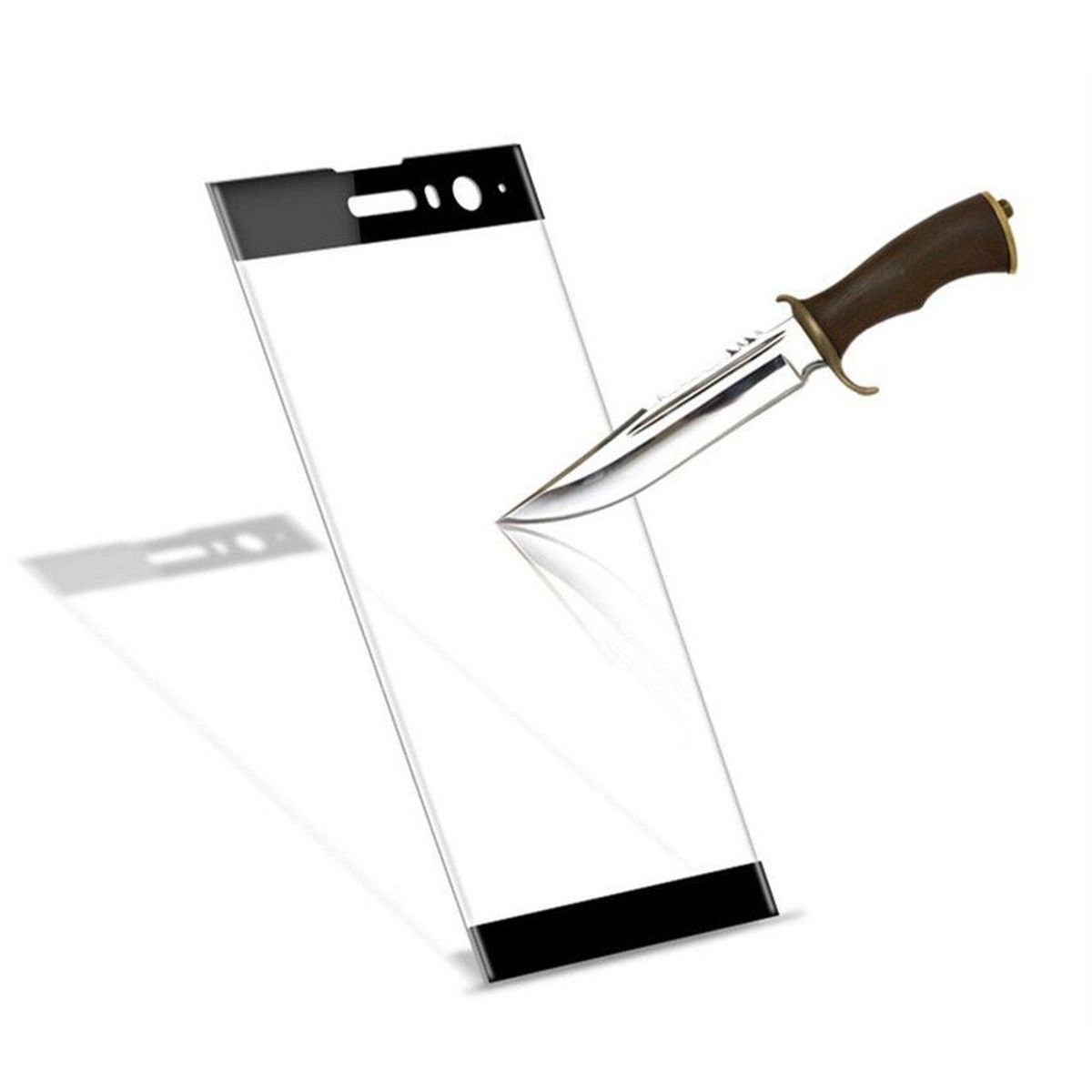 GENERICO - Vidrio templado 3d curvo para sony xperia xa2  - negro