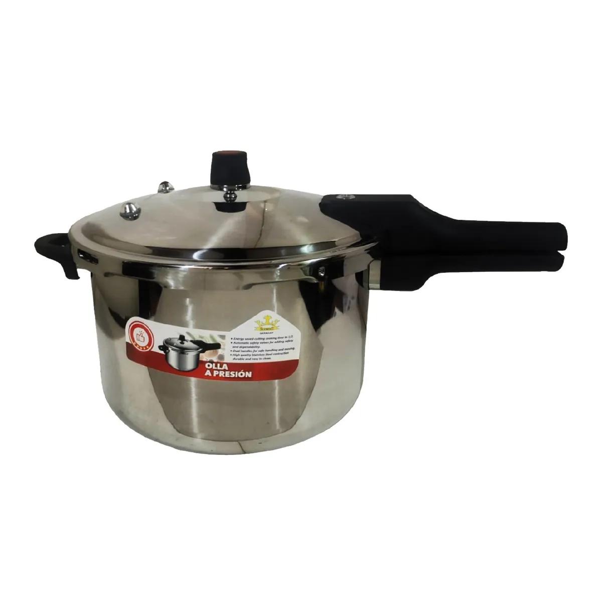 MEGAMOM - Olla a Presión SUPREMA 9 Litros Acero Inoxidable SU-P006-9L