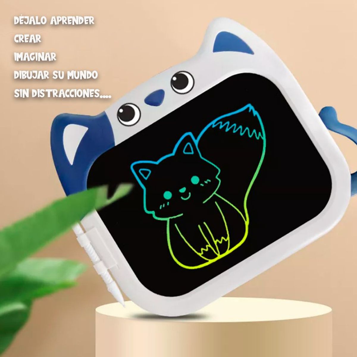 GENERICO - Tableta De Dibujo Para Niños Diseño Gato Azul