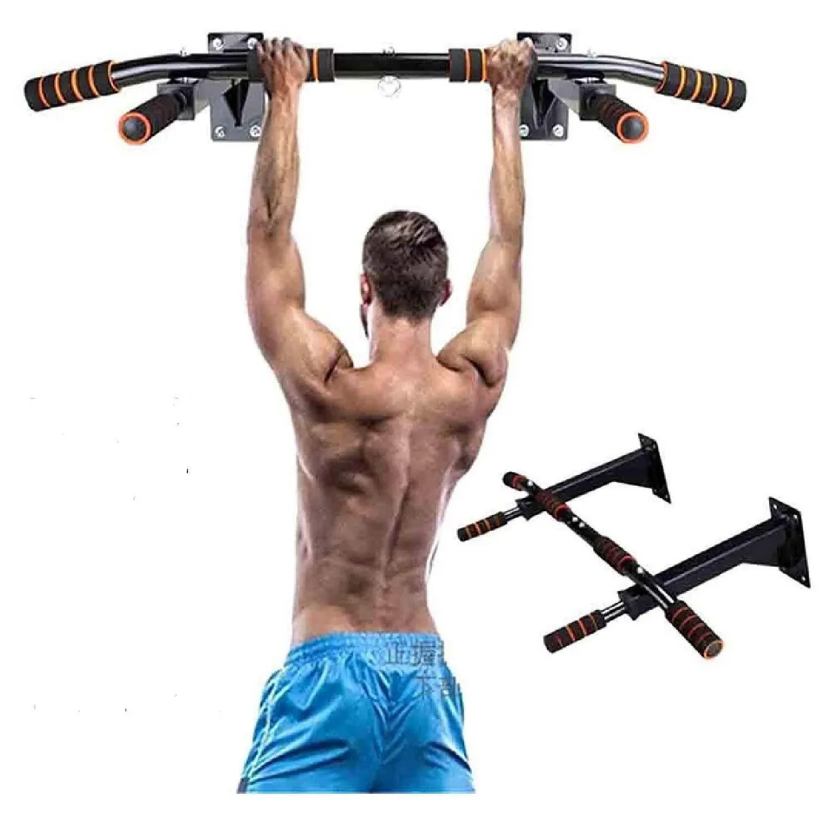 ALPHA GYM - Barra de dominadas importada para Pull Ups Chin ups – 200 Kg