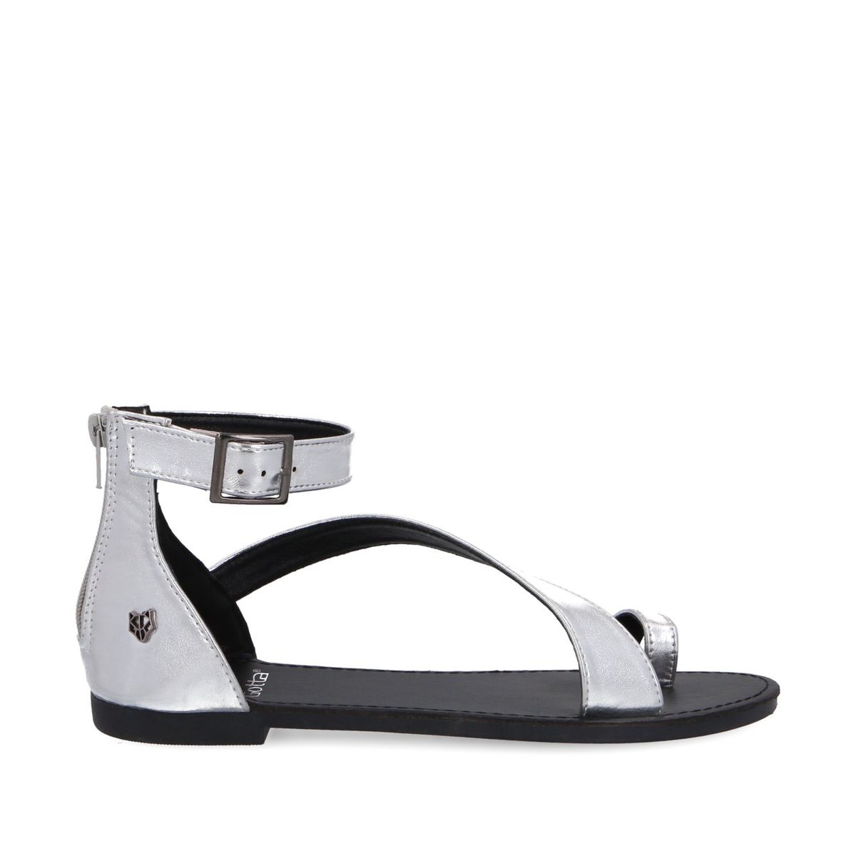 GOTTA - Sandalia Plana Plateada Mujer 33711 Gotta