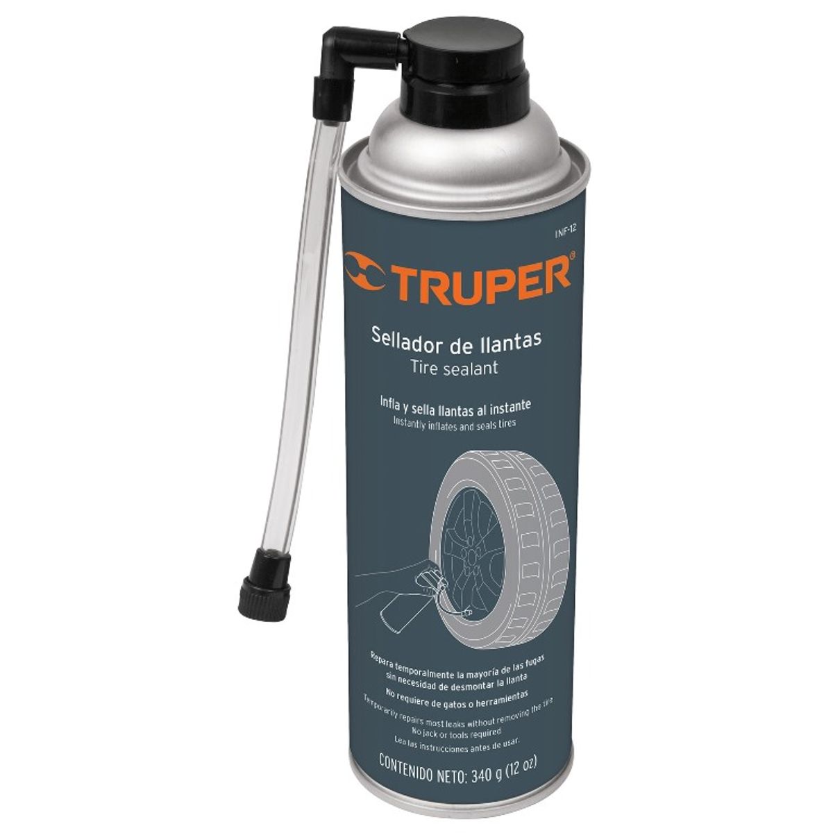 TRUPER - Sellador de llantas Truper 10940 340 gr. (12 Oz) - Blanco