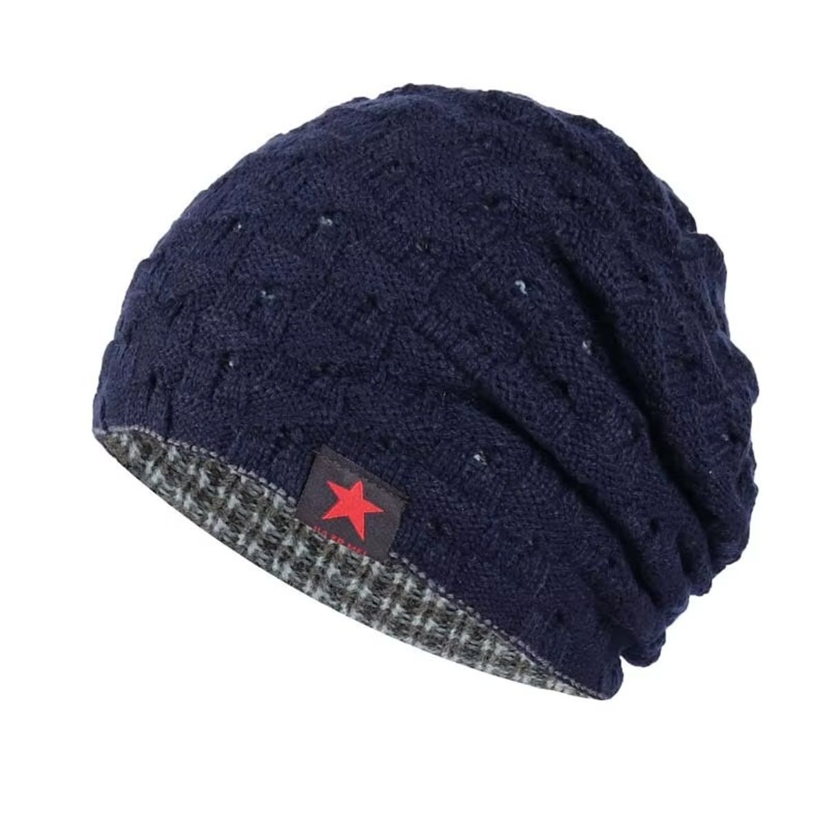 KAST PE - Beanie Reversible gorro chullo Doble Cara  Azul