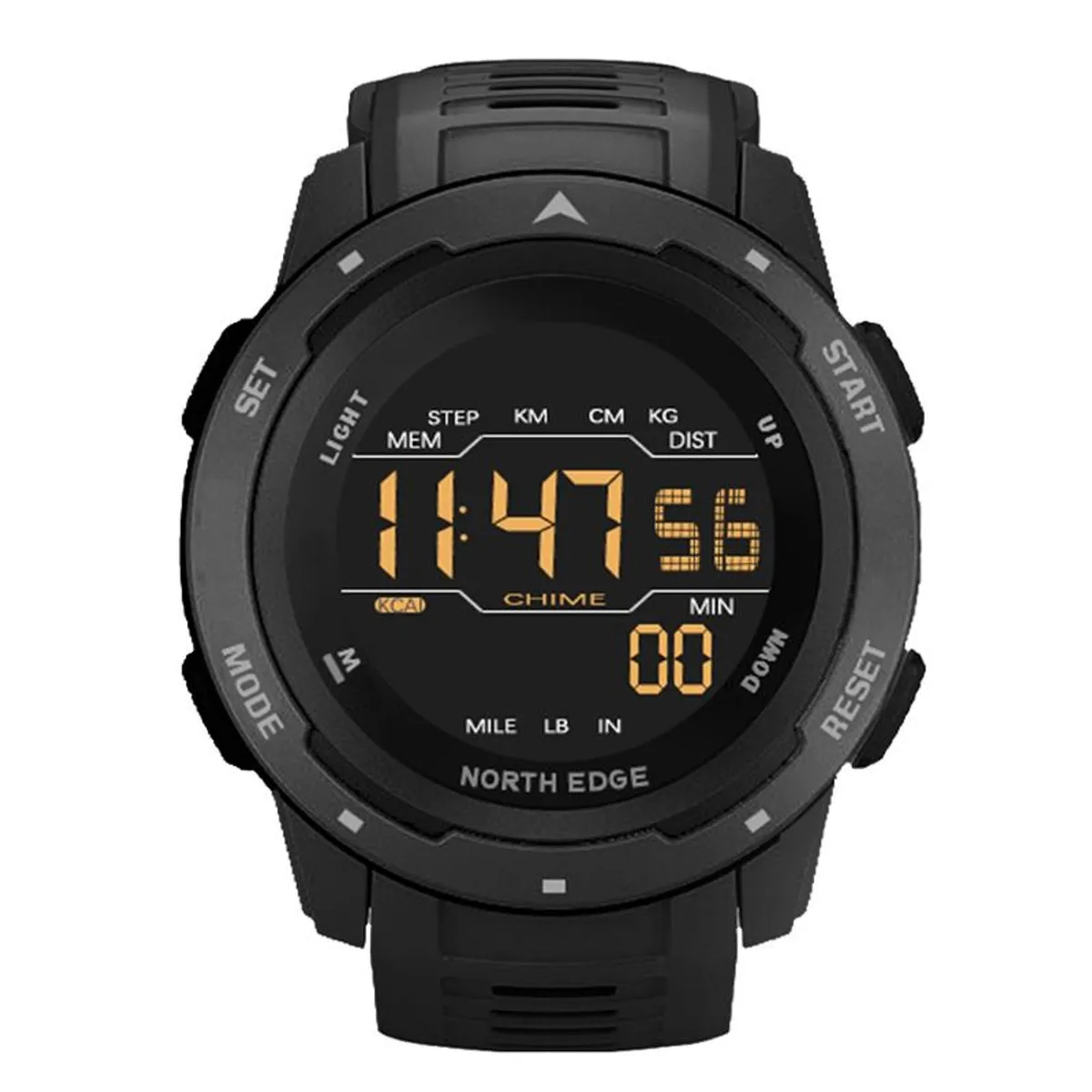 NORTH EDGE - Smartwatch North Edge MARS Negro Podómetro Contador Calorías