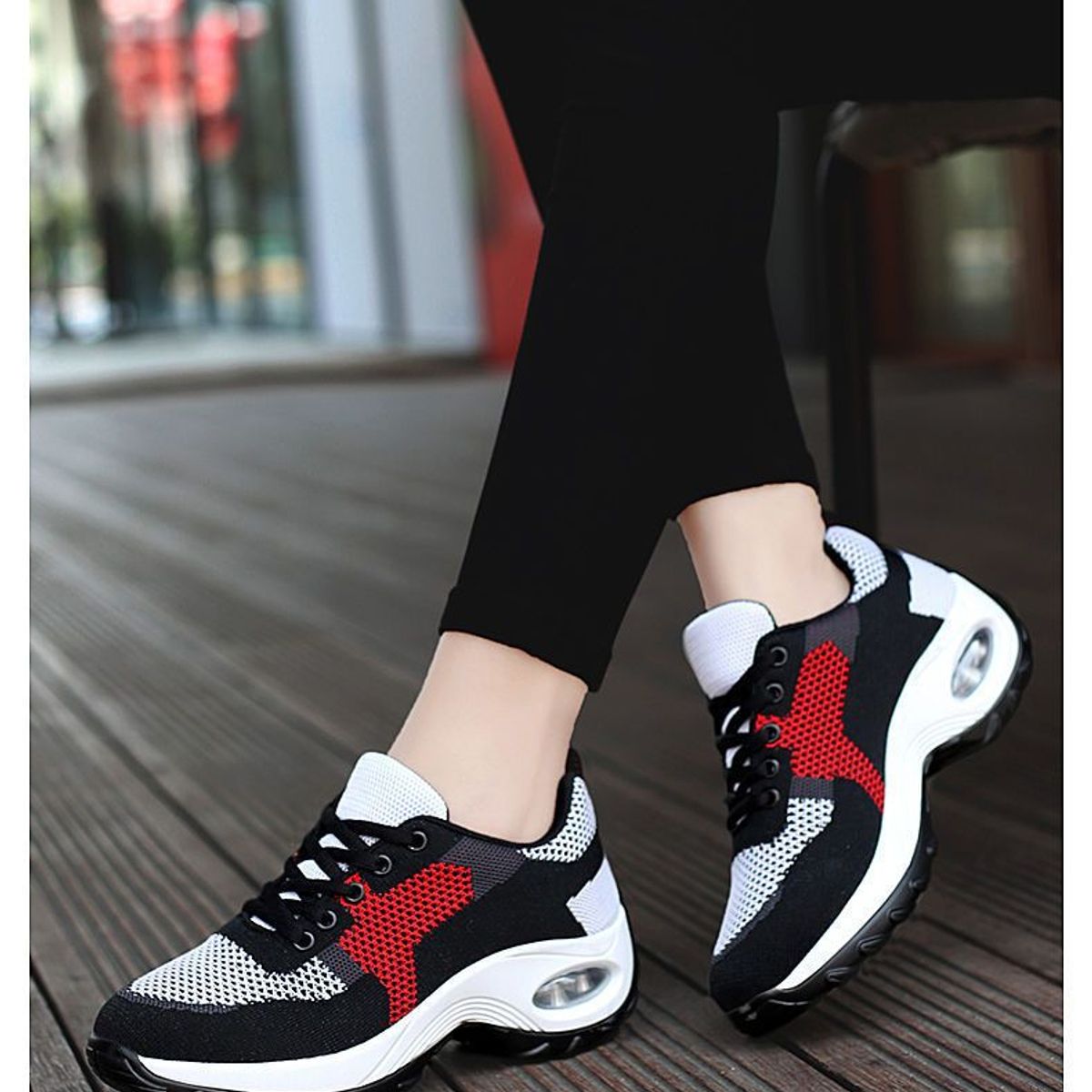 BLWOENS - Zapatillas para caminar mujer - rojo