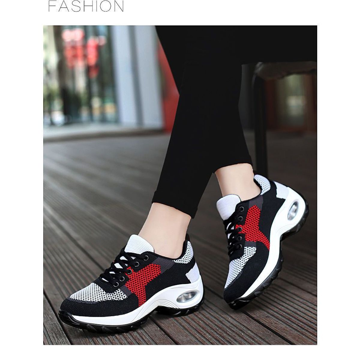 BLWOENS - Zapatillas para caminar mujer - rojo