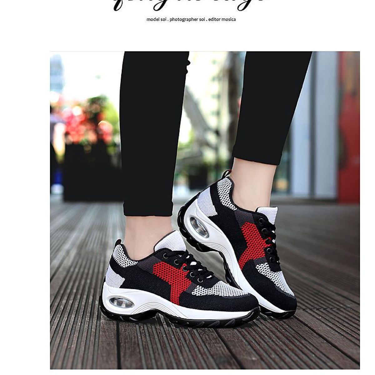 BLWOENS - Zapatillas para caminar mujer - rojo