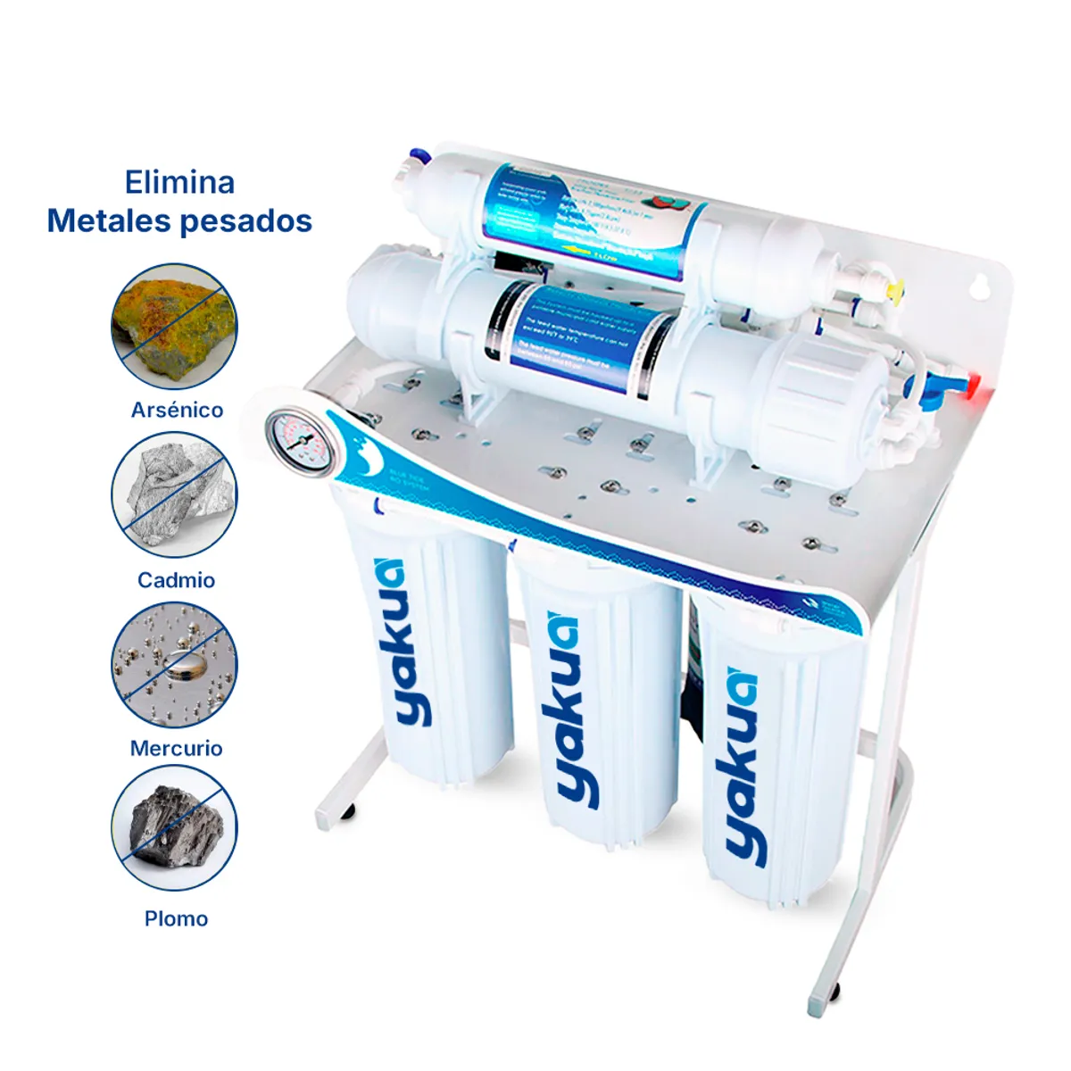 HIDROTEK - osmosis inversa 100 gpd 5 etapas YAKUA
