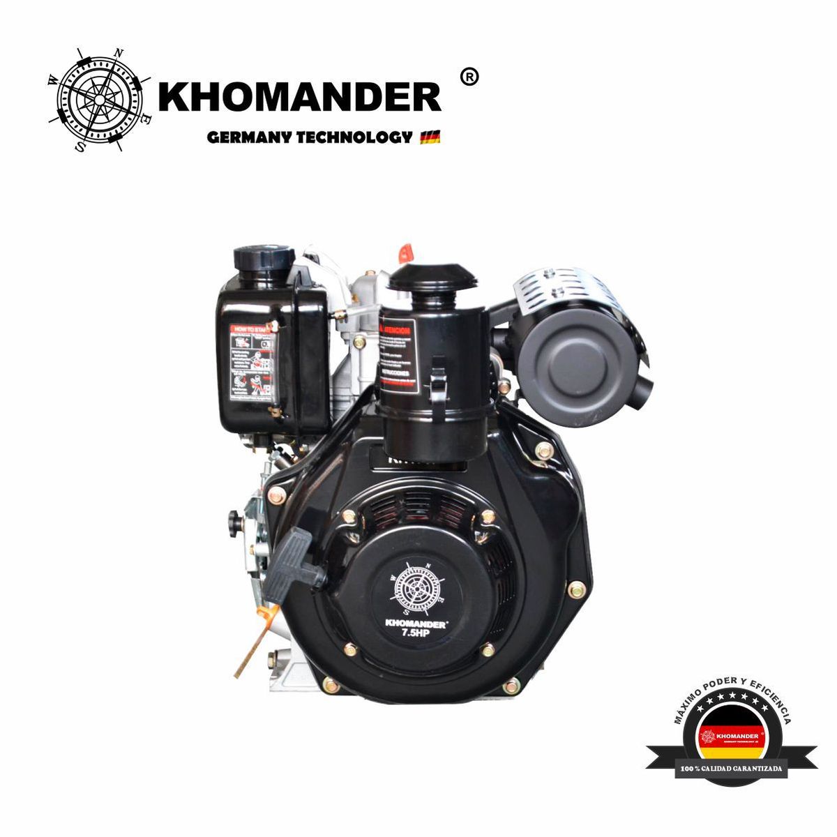 KHOMANDER - MOTOR PETROLERO DIESEL 7HP - KHOMANDER