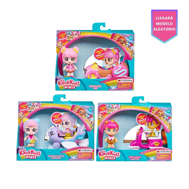 KINDI KIDS - KINDI KIDS S1 MINI VEHICULO CADA MUNECA SURTIDO 50079