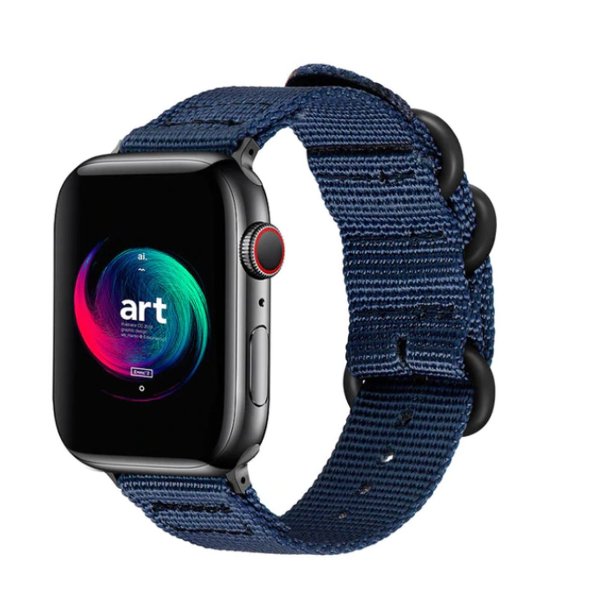 GENERICO - Correa Nylon Sport para Apple Watch 38mm - 40mm - 41mm - Azul