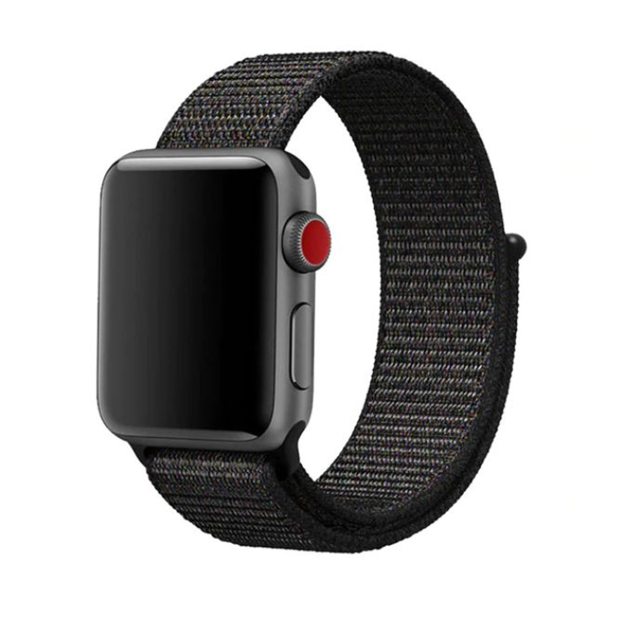 GENERICO - Correa Nylon Classic para Apple Watch 38mm - 40mm - 41mm - Negro