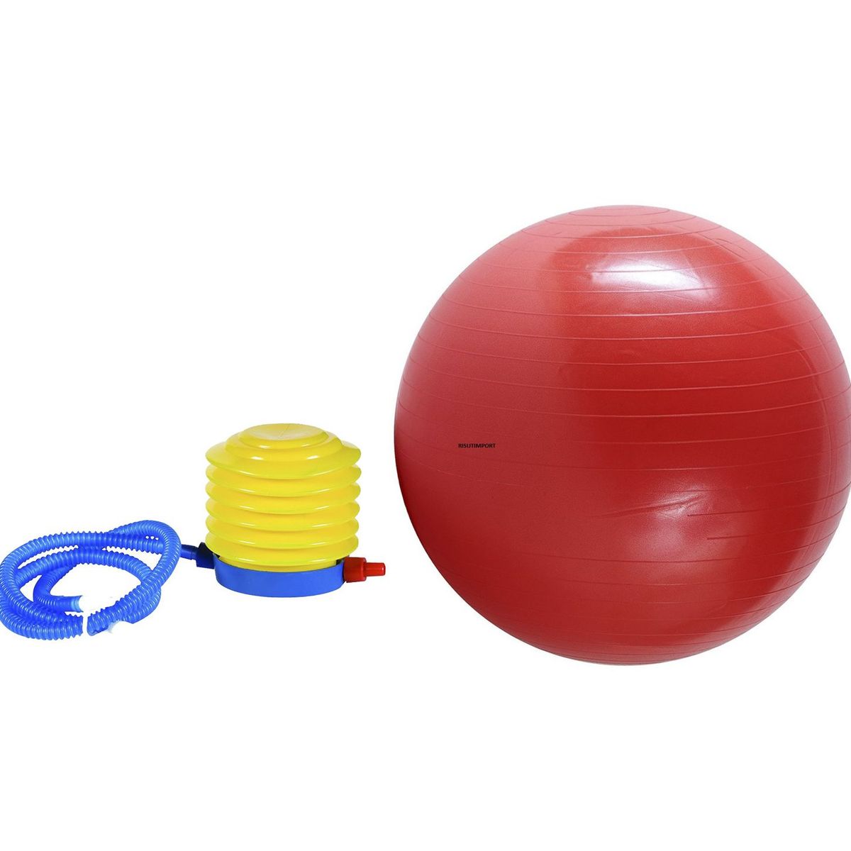 GENERICO - Pelota Yoga Para Gimnasia 85cm Rojo C Inflador