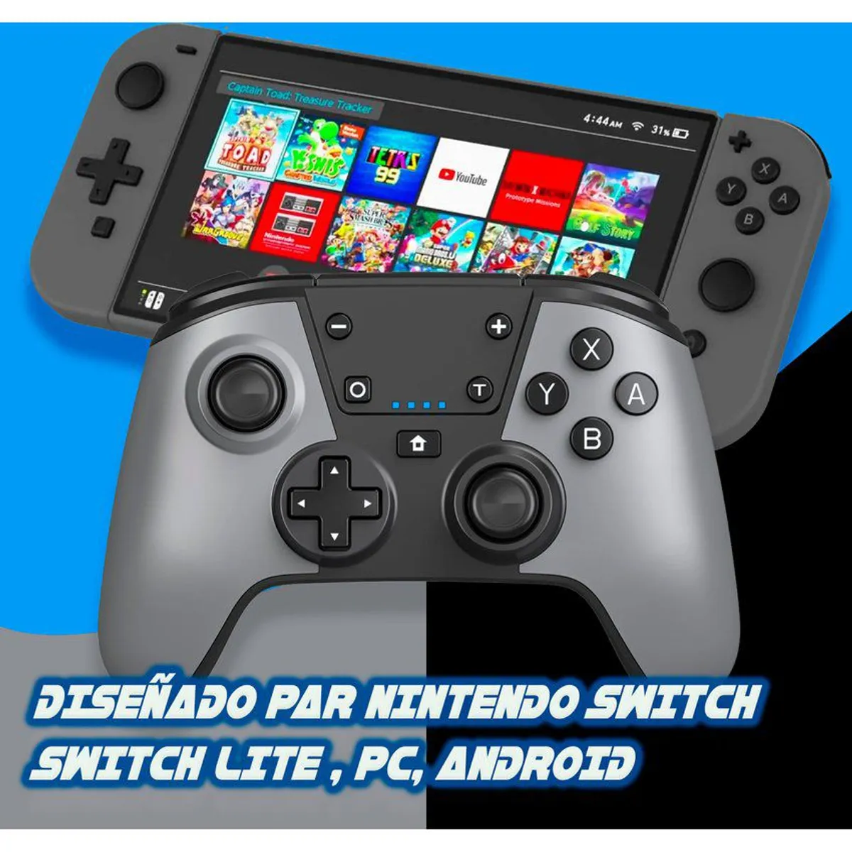 SEISA - Gamepad mando para pc ps3 n switch switch lite y android