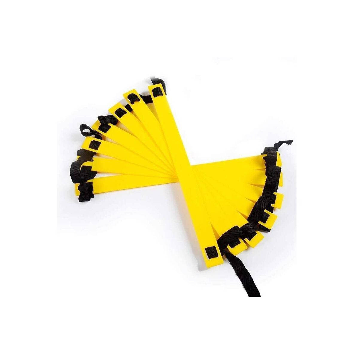 GENERICO - Escalera de Agilidad Amarillo12 Pasos  Bolso Fitnes Negro